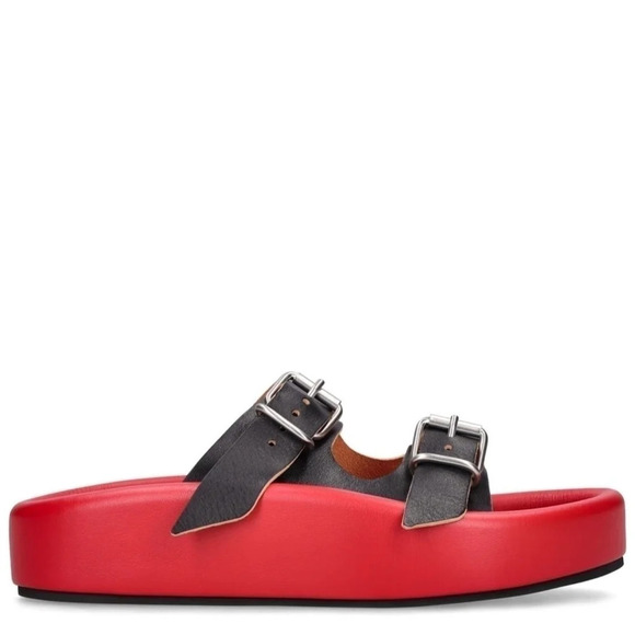 ✨️Host pick✨️ MM6 red leather platform sandal size 39 - Picture 5 of 7